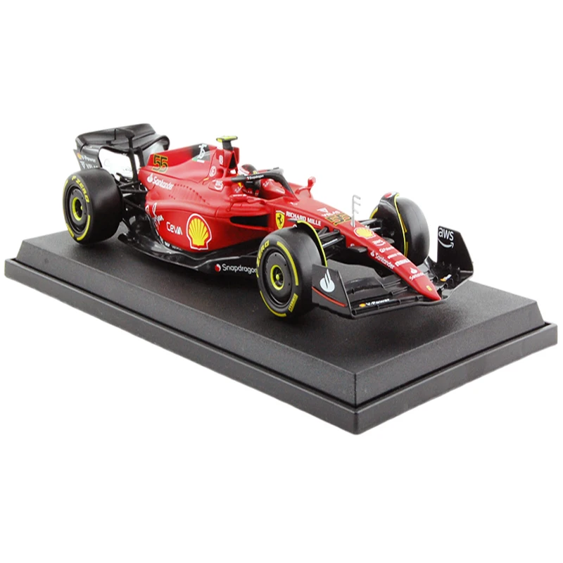 Скидка Модель автомобиля Bburago, модель Ferrari F1-75 No16, 55, Sainz, формула One, аналоговый сплав, Коллекционная модель, подарок, 2022 Дешево Модель автомобиля Bburago, модель Ferrari F1-75 No16, 55, Sainz, формула One, аналоговый сплав, Коллекционная модель, подарок, 2022