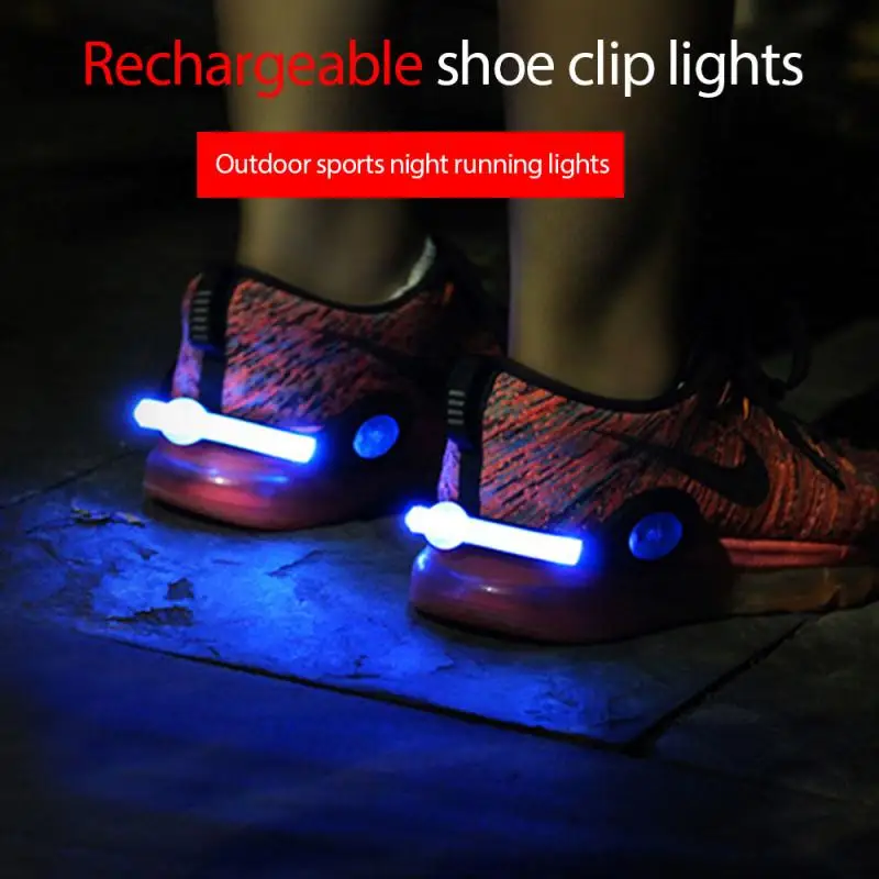 

Новинка, светящиеся клипсы для обуви, велосипедные светящиеся клипсы для ночного бега, велосипедные задние фонари, спортивные аксессуары для велосипеда