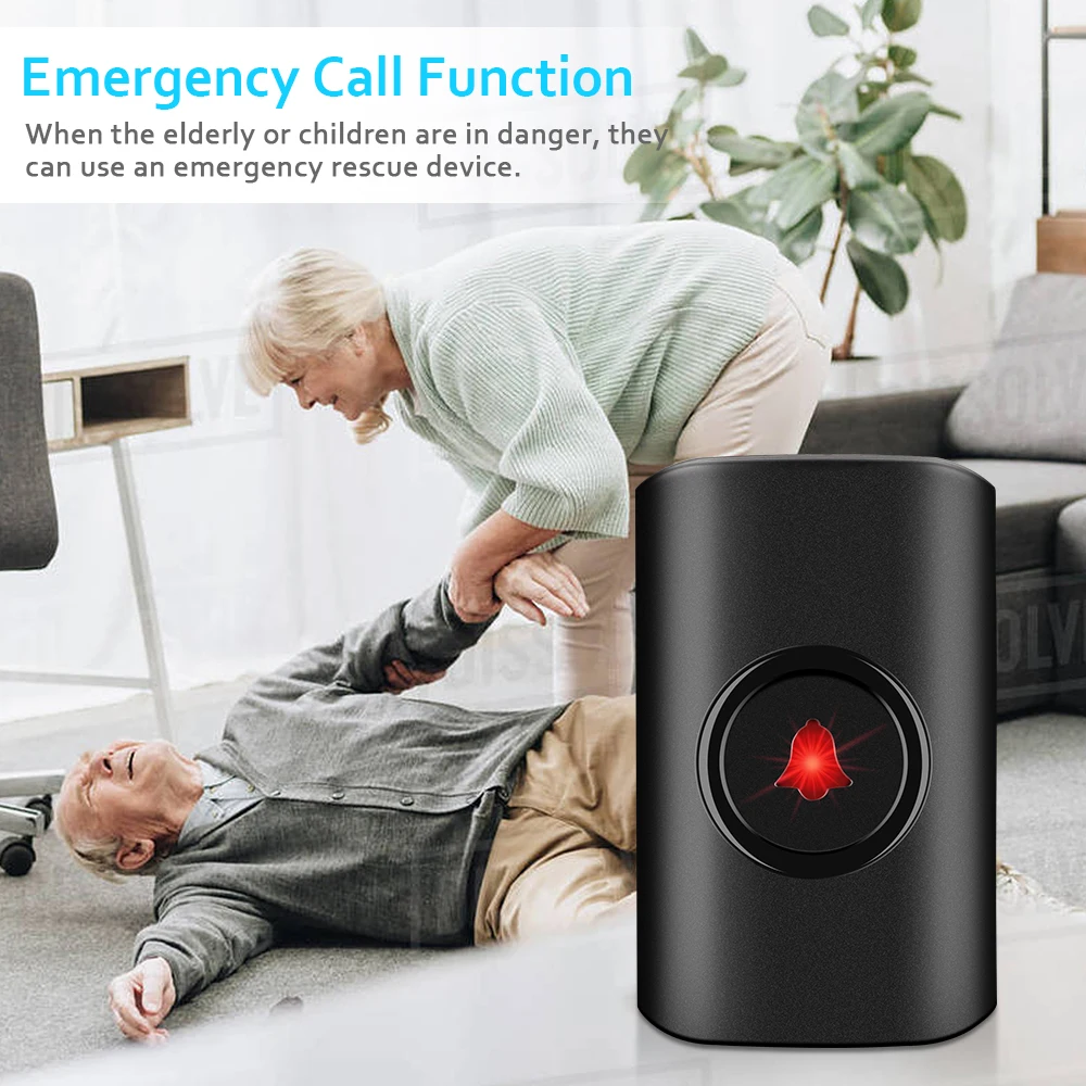 Беспроводной дверной звонок ELECTOP домашний умный с приветствием 250 м дальнее