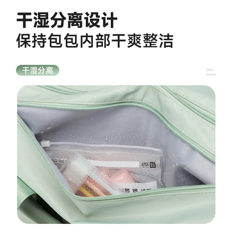 Oxford Travel Bags for Women Sports Traveling Duffel Tote Gym With Shoe Compartment Weekender Overnight Shoulder Bag Waterproof