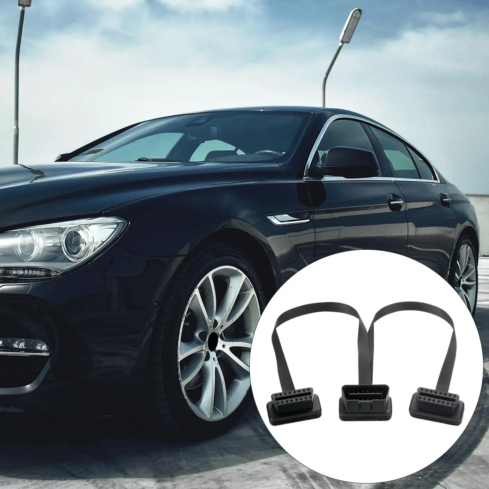 

15 см OBD2 II разветвитель Удлинительный кабель, 16 контактов для 12 В автомобильные запасные части штекер