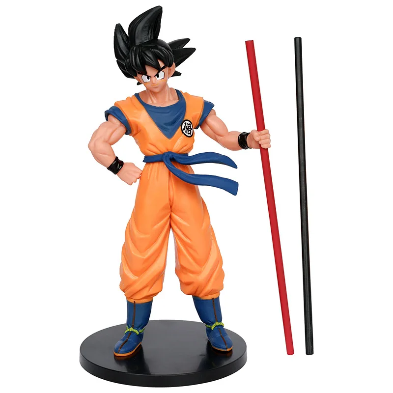 

21CM Dragon Ball Son Goku Super Saiyan Anime Figure Goku DBZ Action Figure Model Gifts Collectible Figurines for Kids