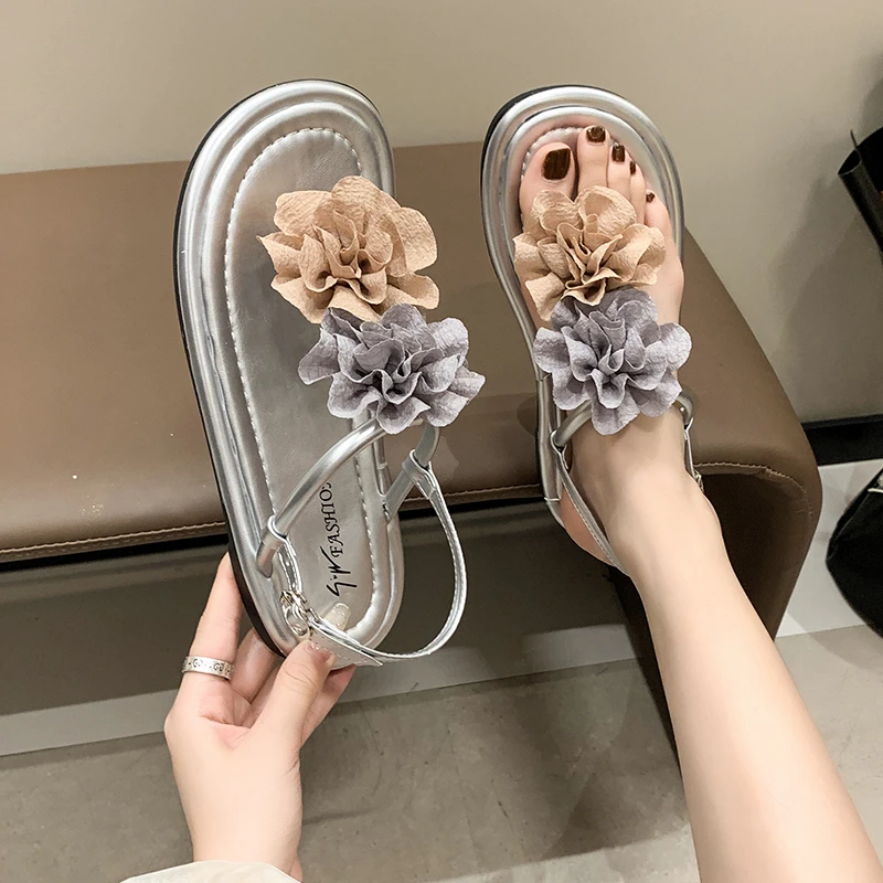 YOSBOGR женские сандалии-гладиаторы на плоском каблуке