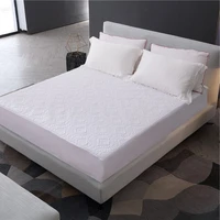 waterproof thicken embossing process fitted sheet bed cover mattress protector150x200 180x200 200x220solid color