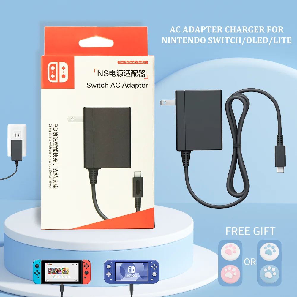 Charger For Nintendo Switch Fast Charger Usb Type C Power For Switch Dock Charger Support Tv Mode