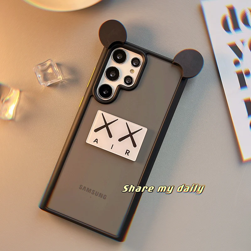 

Чехол для Samsung S22, Ультратонкий чехол с черными и аккуратными ушками, Роскошный чехол для Samsung Galaxy S22Ultra, чехол для S22ULTRA