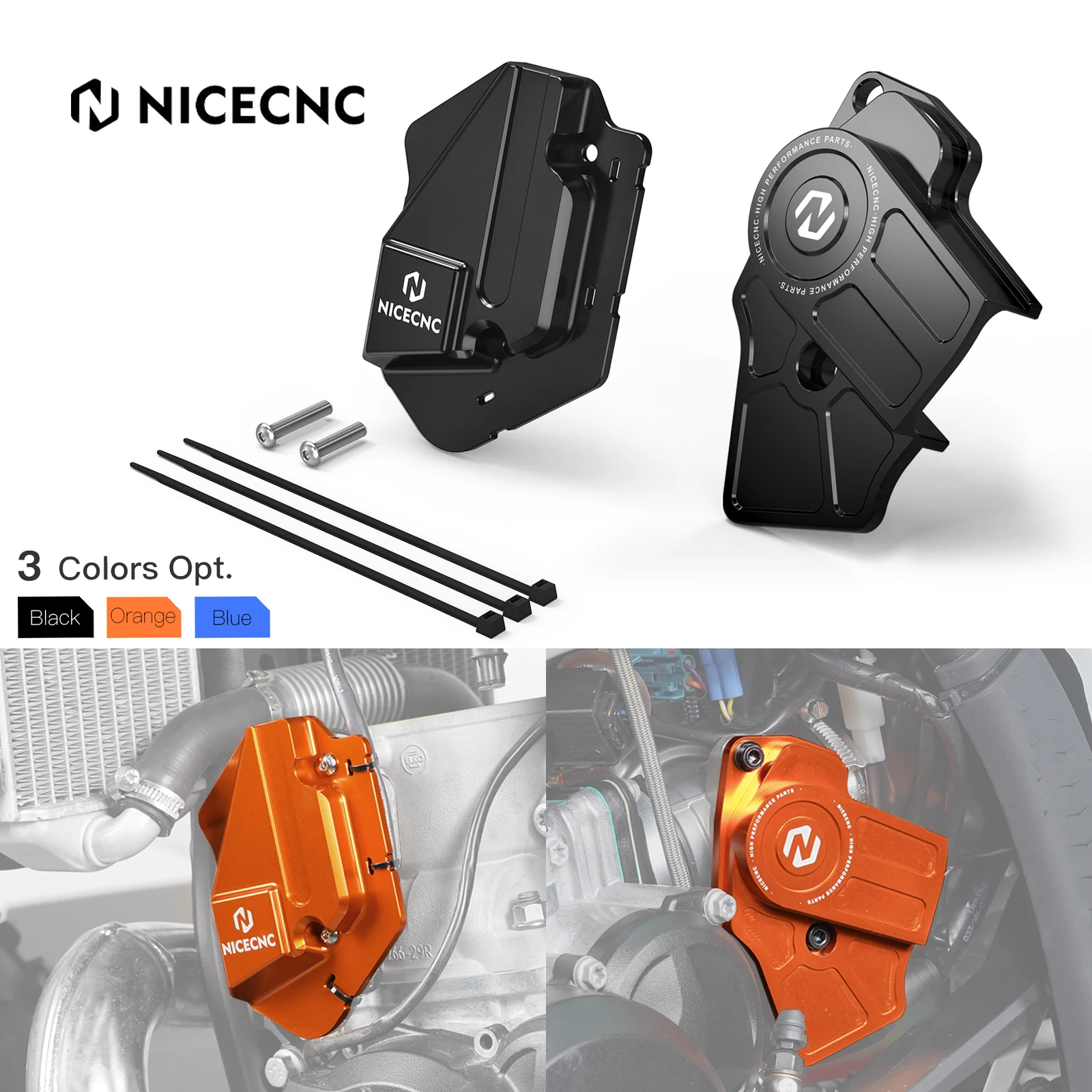 2024-2025 для KTM EXC 300 TBI EXC 250 XCW 250 XC-W 300 Husqvarna TE 300 TE 250 Левая крышка клапана мощности и защита корпуса дроссельной заслонки TPS