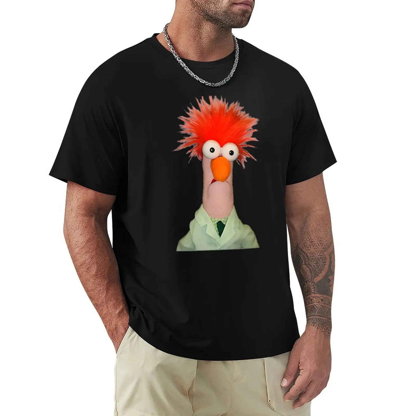 Фото Футболка Meep Muppet Beaker, повседневная, дышащая, с коротким рукавом. №1