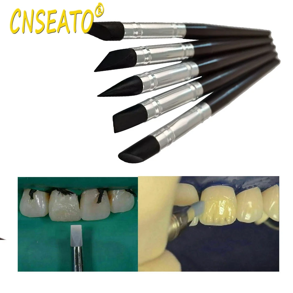 5 шт. зубная кисть из смолы ручка для дизайна ногтей кисти формирования