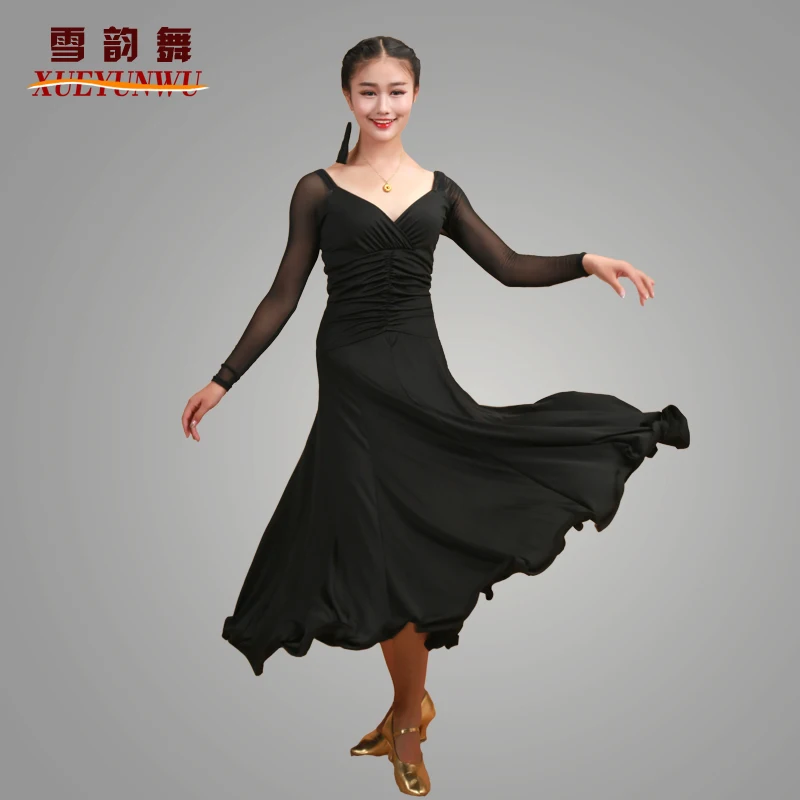 

2022 Newest Women Ballroom dance dress Waltz adult modern ball Costumes Tango Rumba Clothing MD054