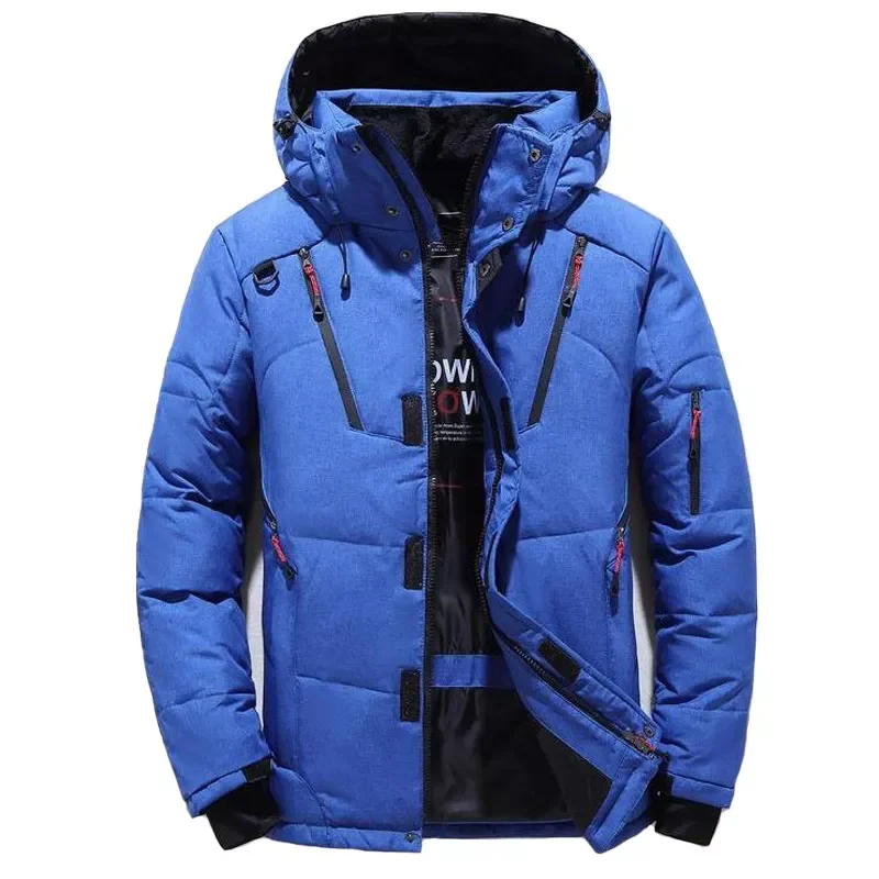 2022New Winter Jacket Men Casual White Duck Down Warm Hooded Coats Mens Outwear Windbreaker Thicken Parkas 4XL abrigo hombre cas