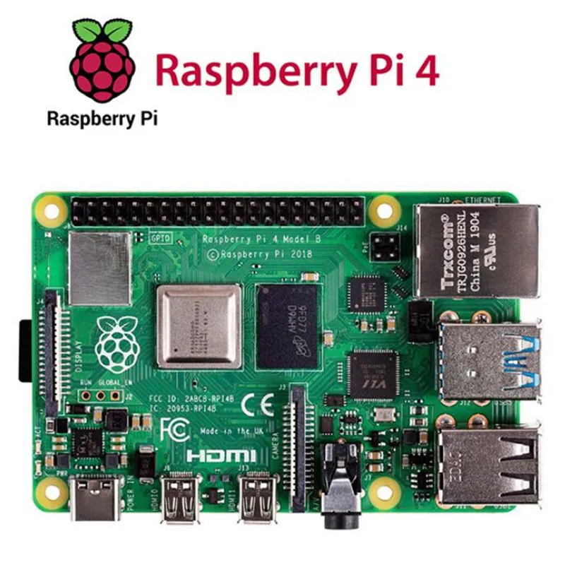 

Официальная плата Raspberry PI 4B С 2 ГБ/4 ГБ/8 ГБ, плата контроллера Model B, демонстрационная плата Raspberry berrypi 4, полный комплект ОЗУ 4 ГБ/8 ГБ