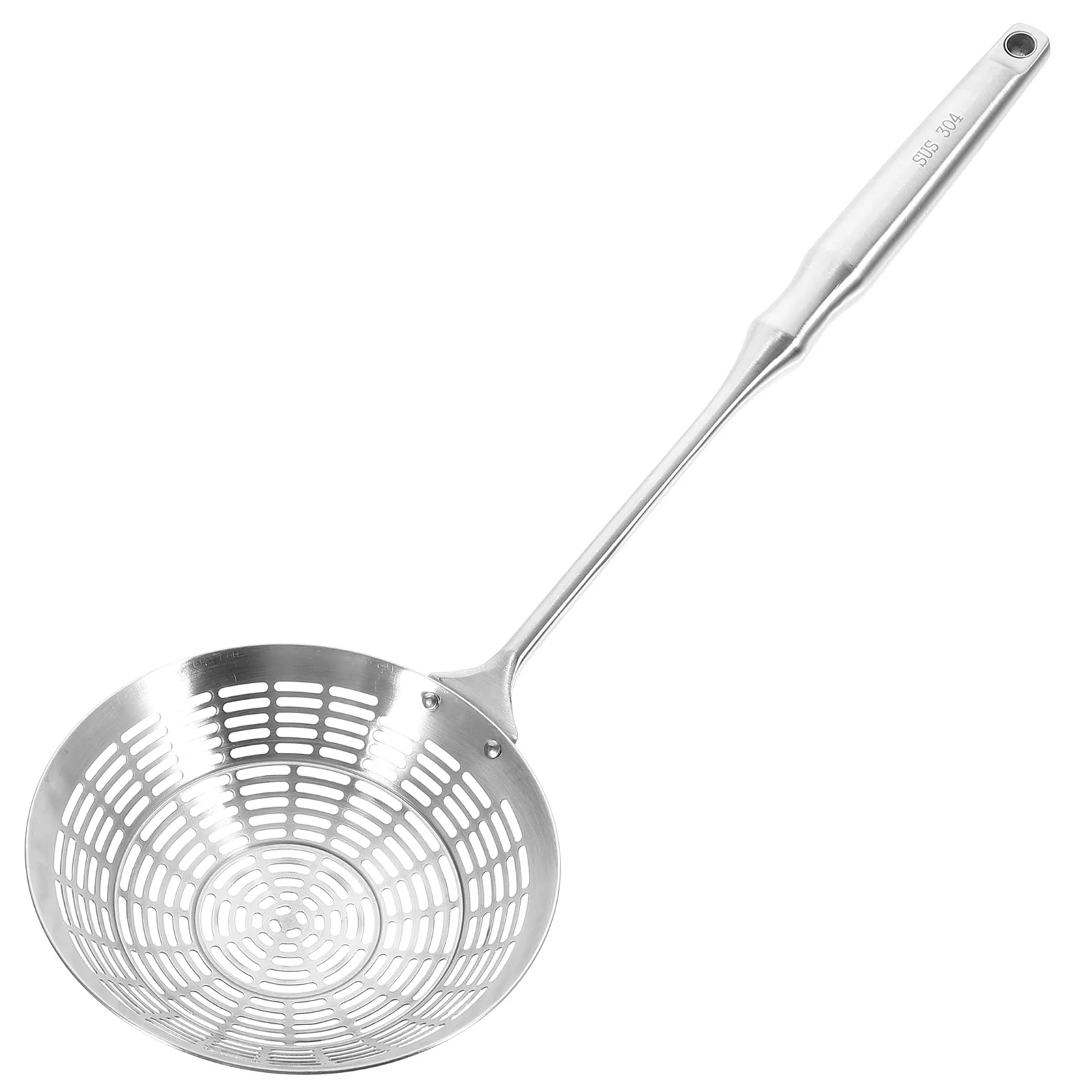 

Filter Screen Punching Colander Metal Spoons Fat Skimmer Stainless Steel Frying Oil Strainer