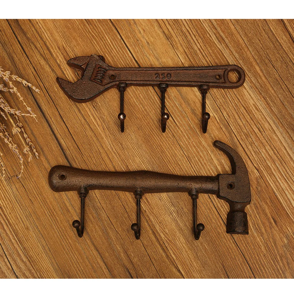 

1PC Vintage Shape Industrial Style Hanging Hook Wall Hanger Door Hook for Hallway Bedroom