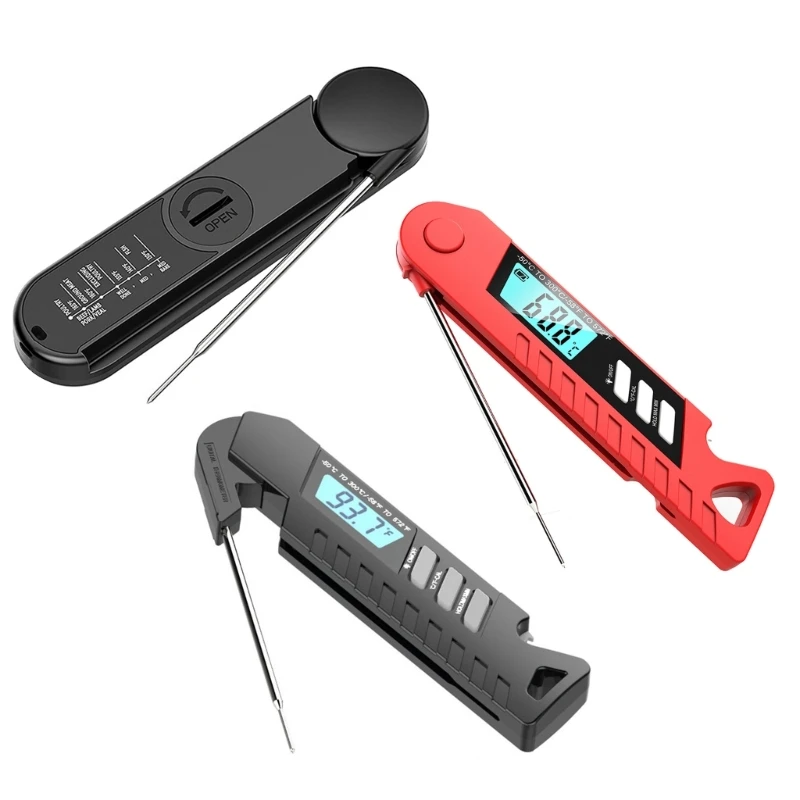 

Digital Thermometer, Instant- Read Food Thermometer for Cooking, Kitchen Thermometer Probe with Backlit DropShipping