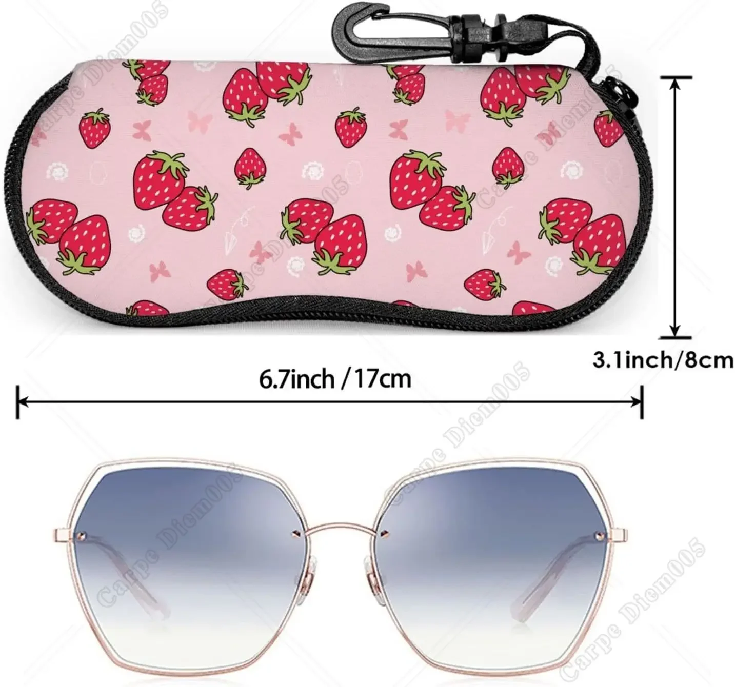 Милые розовые Клубничные очки планшетофон для женщин и девушек портативные