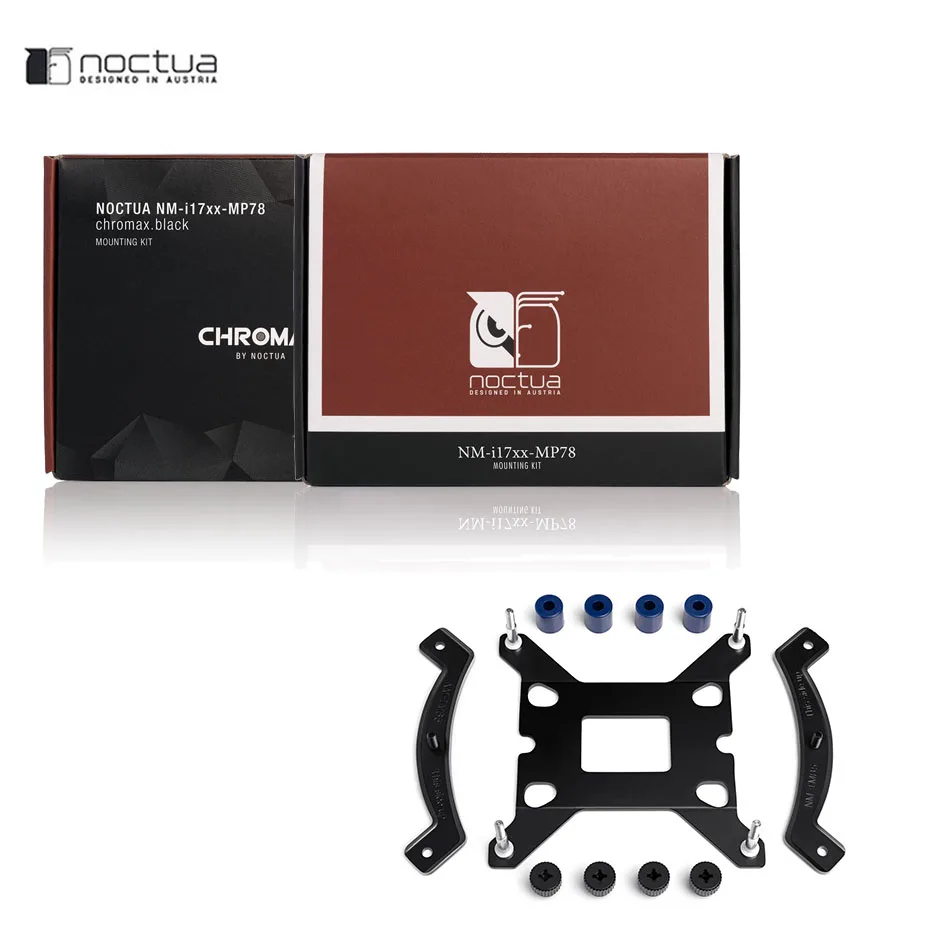 

Noctua NM-i17xx-MP78/NM-i17xx-MP83 Chromax.Black Mounting Upgrade Kit For 78mm Spacing CPU cooler For Intel LGA1700