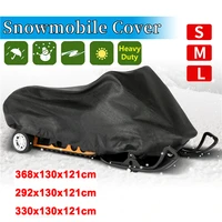 outdoor snowmobile motorcyle cover waterproof dust trailerable sled cover storage anti uv all purpose winter ski car cover 3size