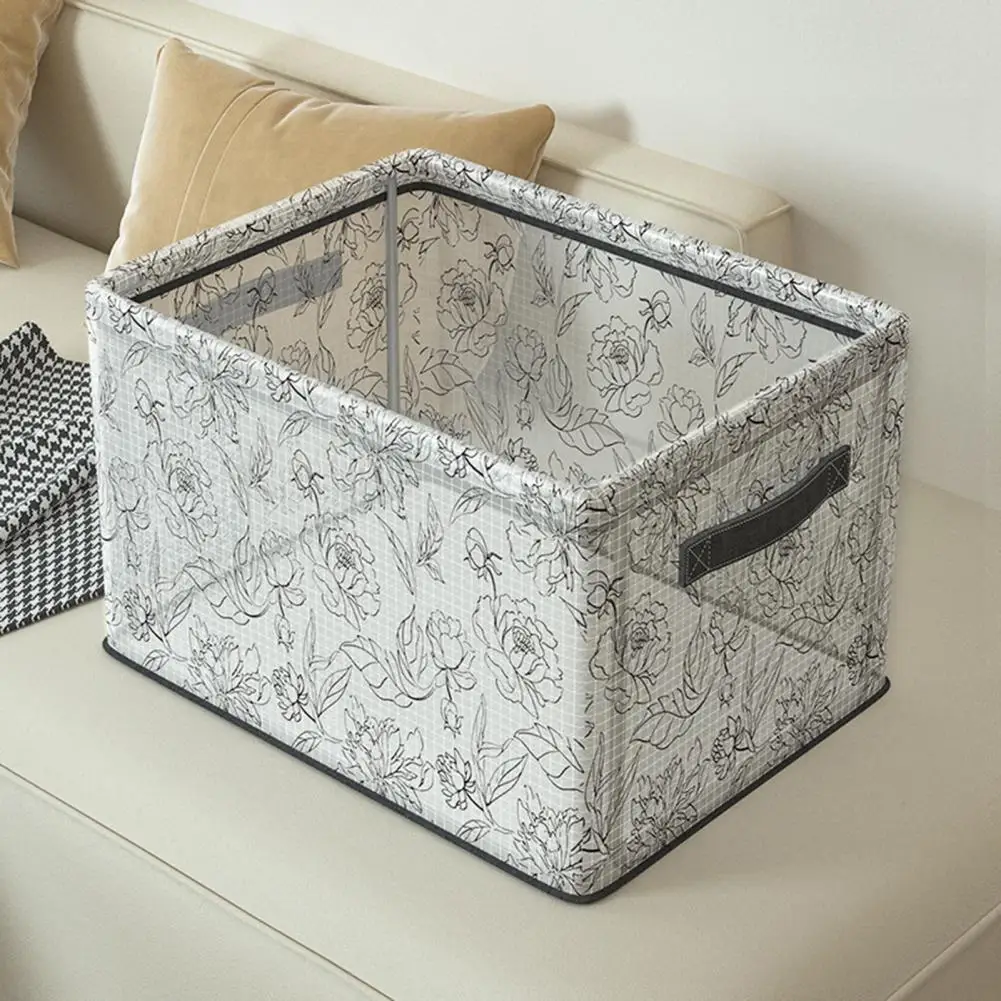 

Storage Basket Useful Foldable Long Lasting Living Room Desktop Book Journal Storage Container for Dorm