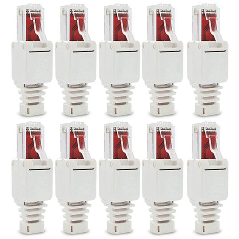 Сетевая вилка RJ45 CAT6 UTP кабель без инструментов 12 шт для установки кабеля CAT5 CAT7
