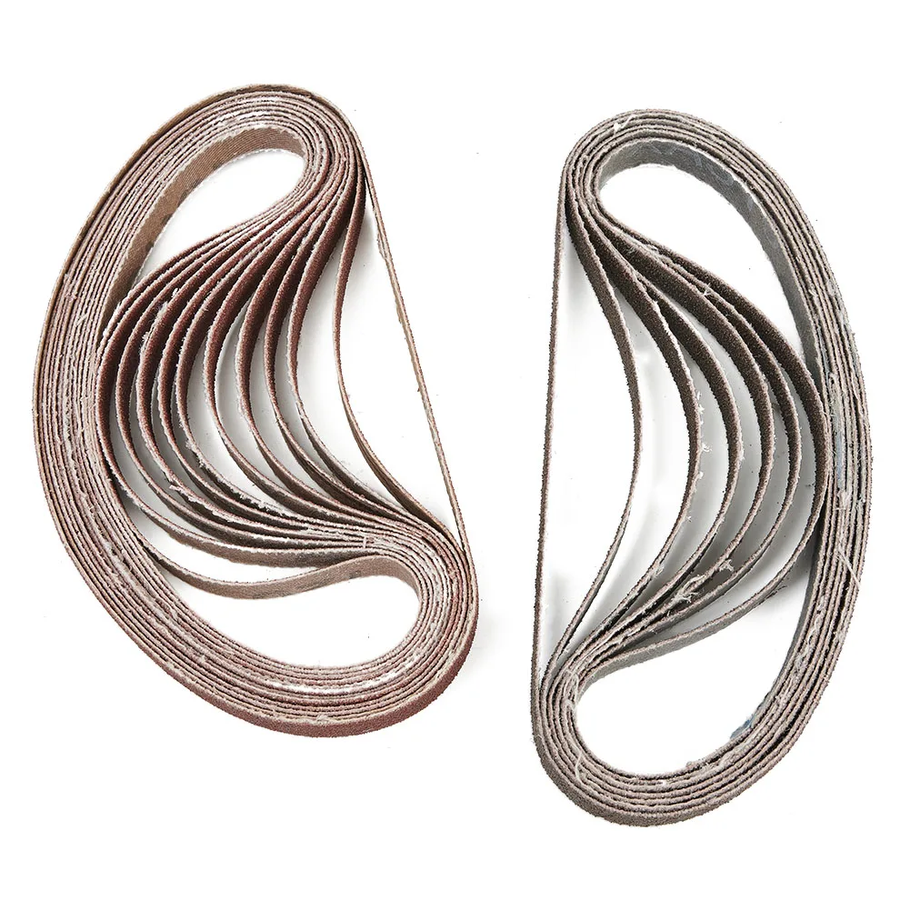

High Quality 50pc Set of 330x10mm Air Finger Sanding Belts Grit 60/80/100/120 for Wood Paint Varnish and More!