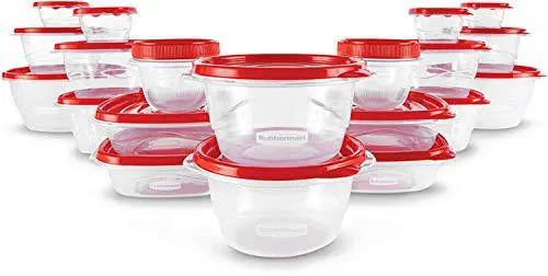 

Meal Prep Food Storage Containers, 50-Piece Set, Red