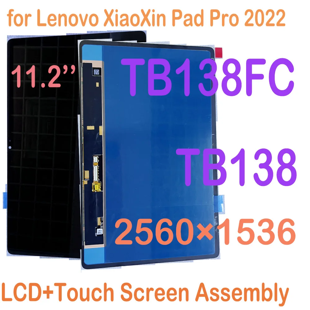 

11.2’’ LCD for Lenovo XiaoXin Pad Pro 2022 11.2 TB138 TB138FC LCD Display Touch Screen Digitizer Assembly Replacement