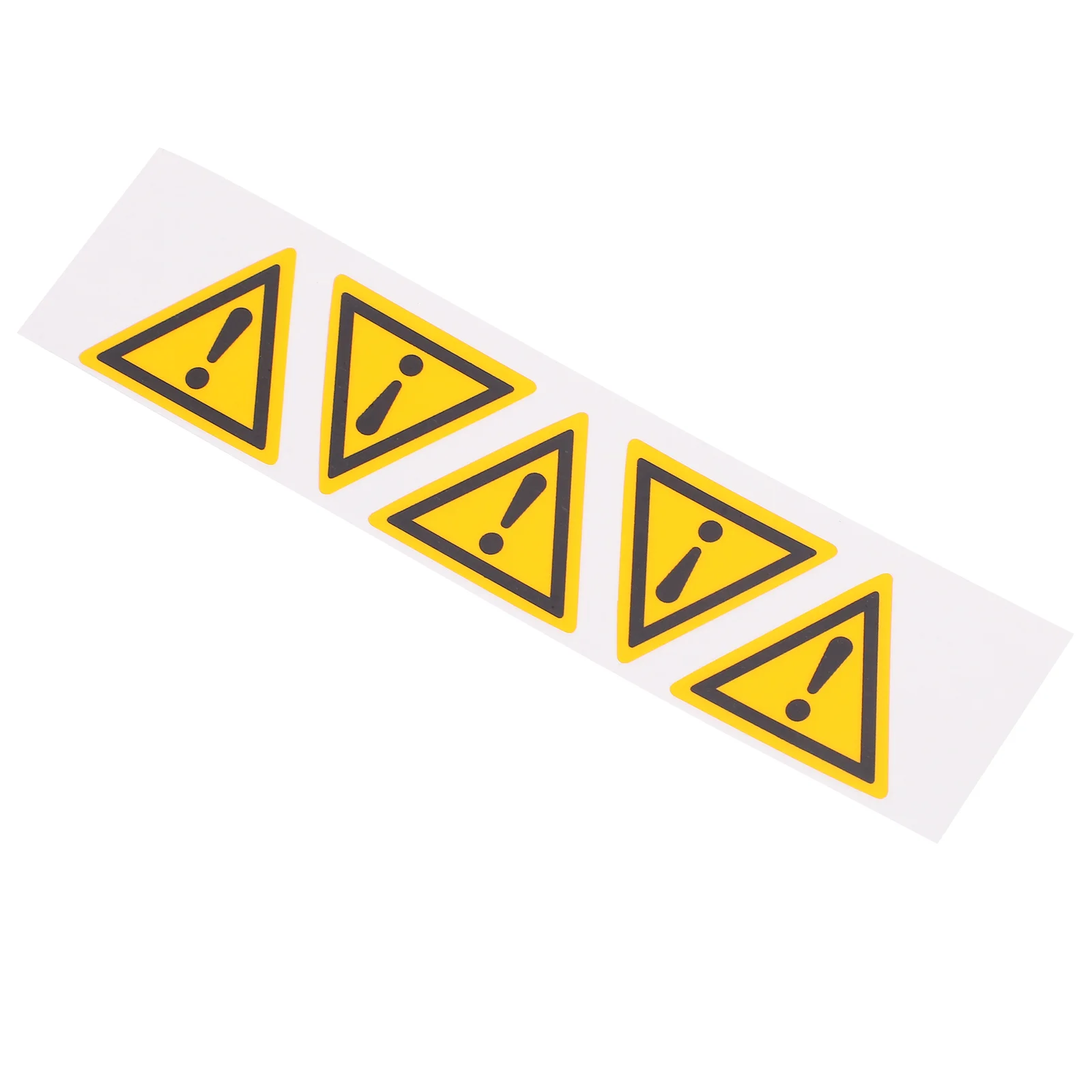 

5 Pcs Convenient Triangle Exclamation Mark Sticker Caution Sign The Practical Warning Pp Synthetic Paper Self Adhesive Signs