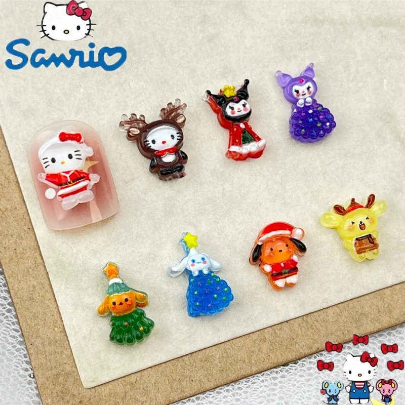 Sanrio Рождество Hello Kitty Аксессуары для детей милая Рождественская серия Kuromi 3D