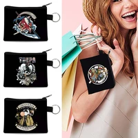 fashion women coin wallet clutch shopping short small purse samurai printing brand new design mini canvas storage coin purse men