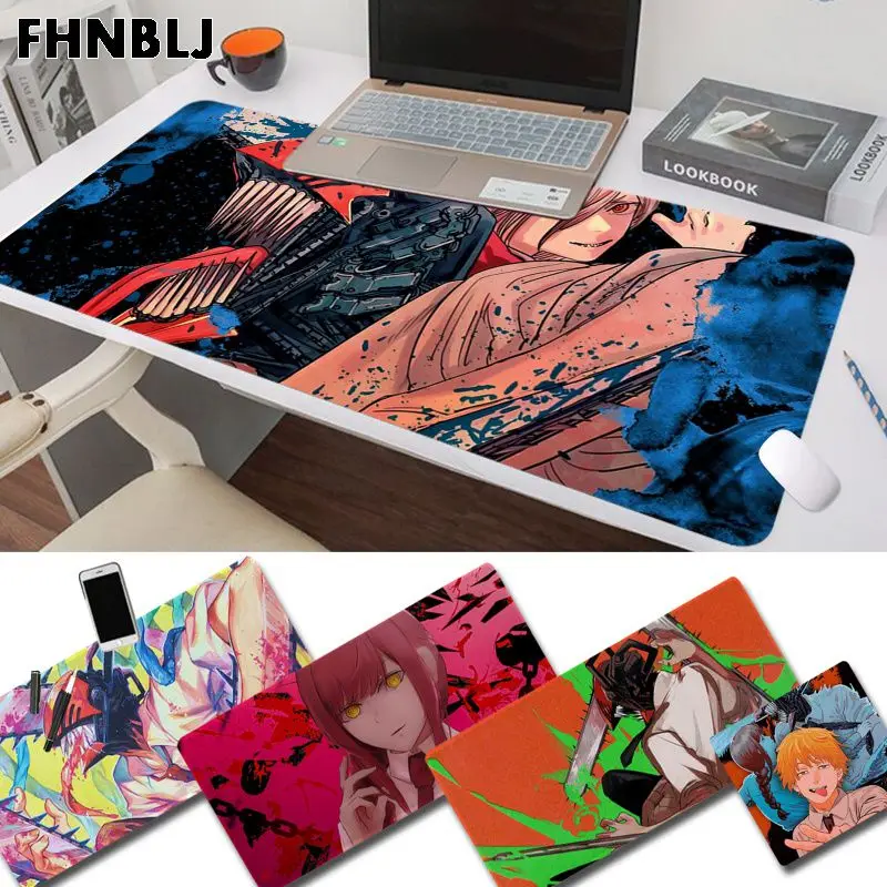 

Игровой мягкий коврик для мыши с принтом бензопилы, аниме, в наличии