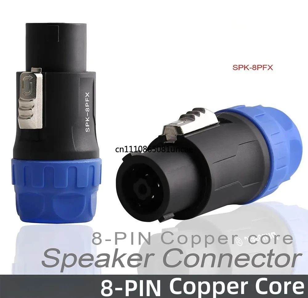 Фото Аудиоразъем SPEAKON SPK-8PFX, 8-контактный, профессиональный, для сценических колонок, 8-контактный, омный разъем №2