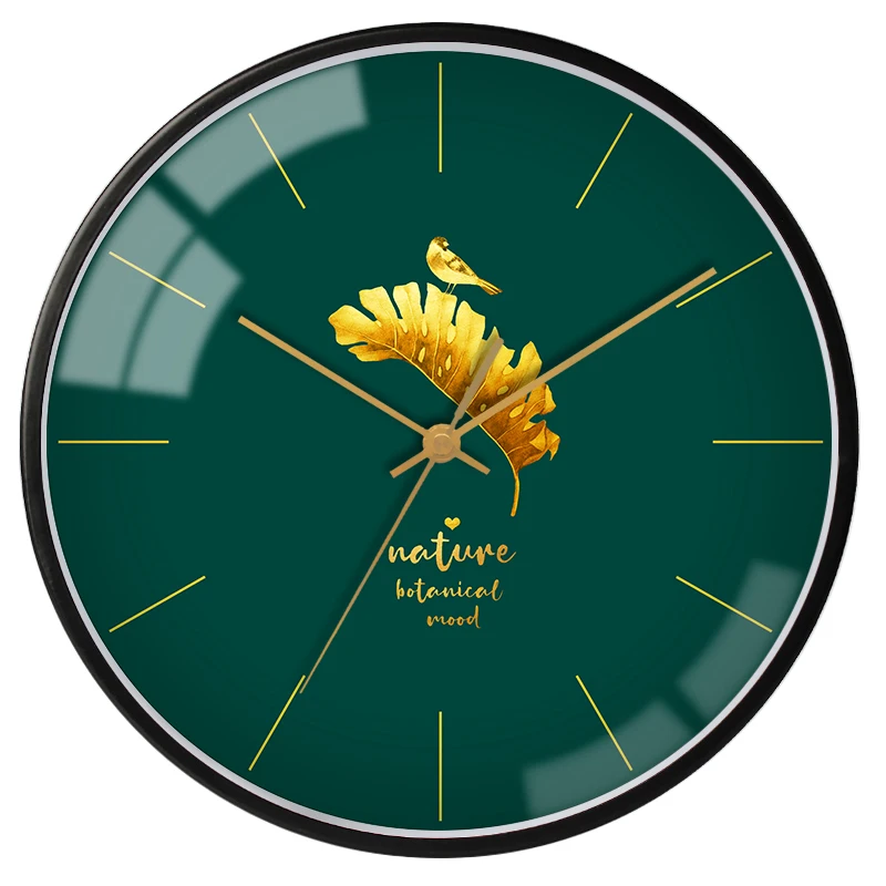 

Wall Clocks Home Decor Living Room Wall Watch Home Bedroom Silent Clock Kitchen Green Horloge Murale Gift