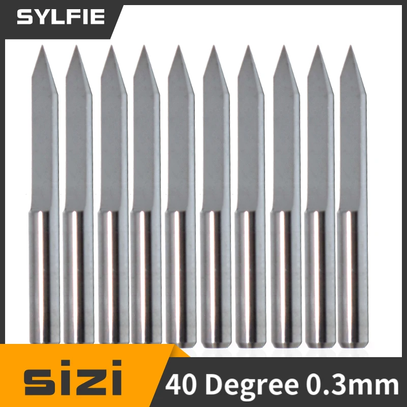10 шт., выдерживающие 40-градусный Мороз; 0,3 мм карбидные наконечники для гравировки фрезерный станок инструмент для печатной платы SMT/SMD