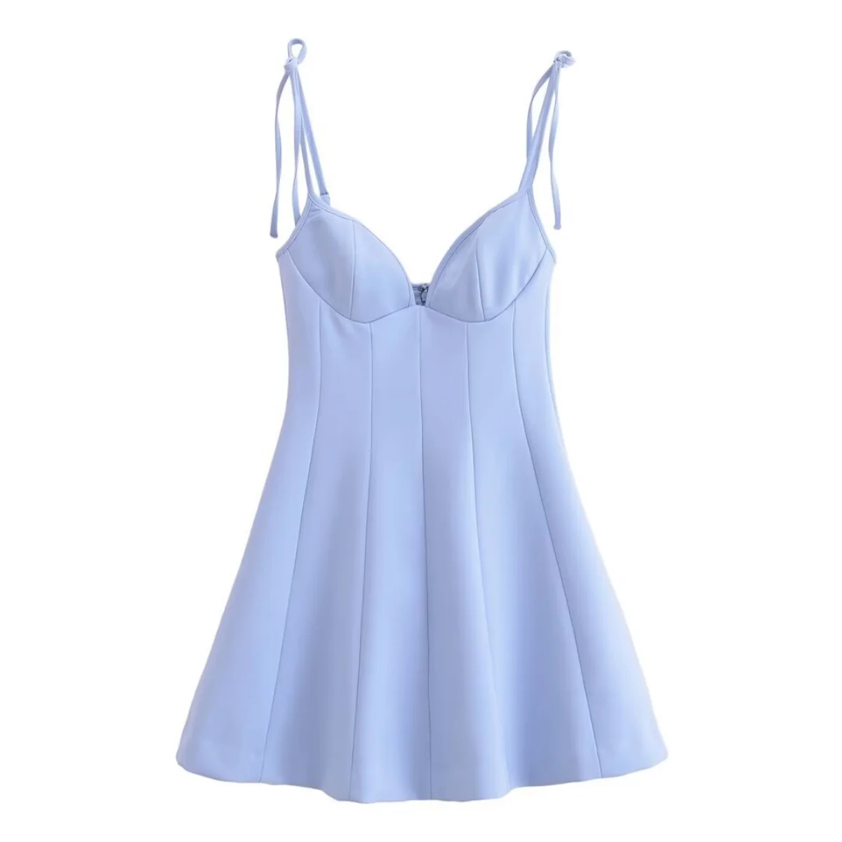 Myst &amp Za 2022 новое женское летнее платье с v-образным вырезом тонкими плечами