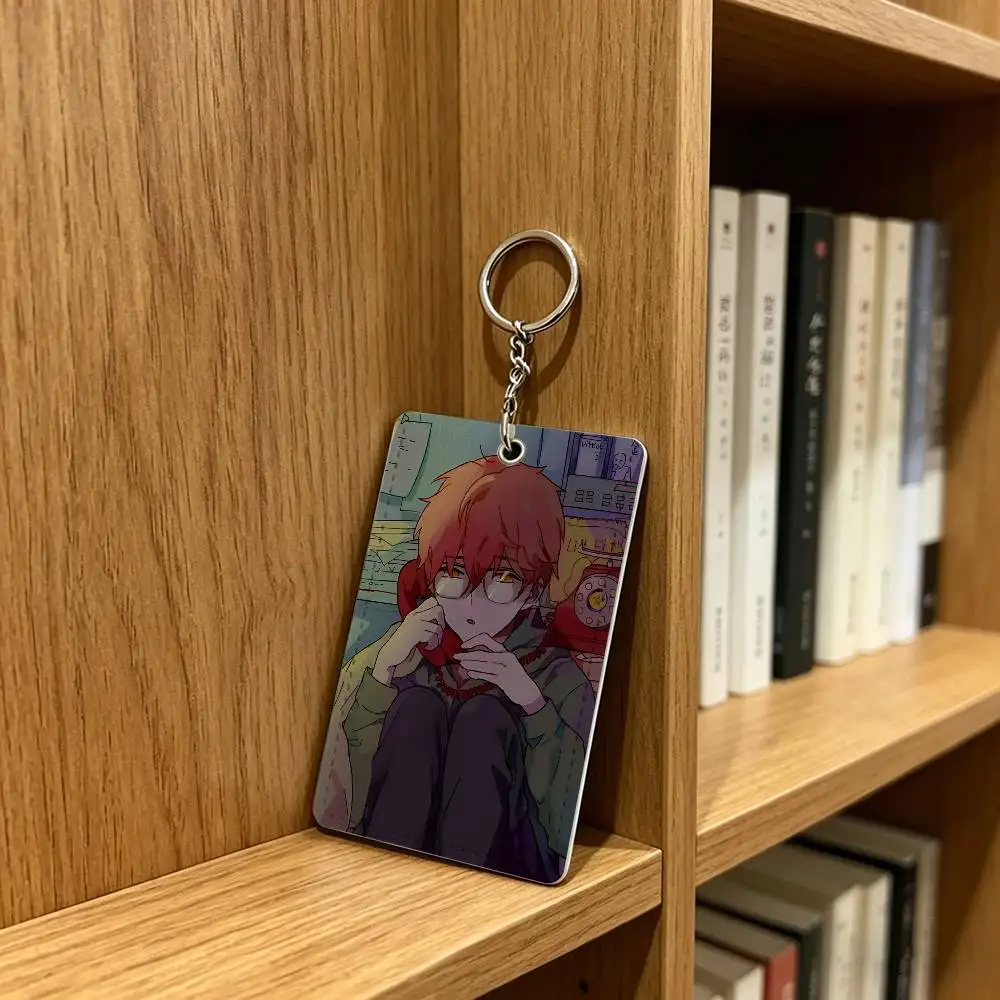 Фото Брелок-держатель для карт и бейджей Mystic Messenger 707 Luciel, шнурок-лариат для ключей, аксессуары, подарок №2