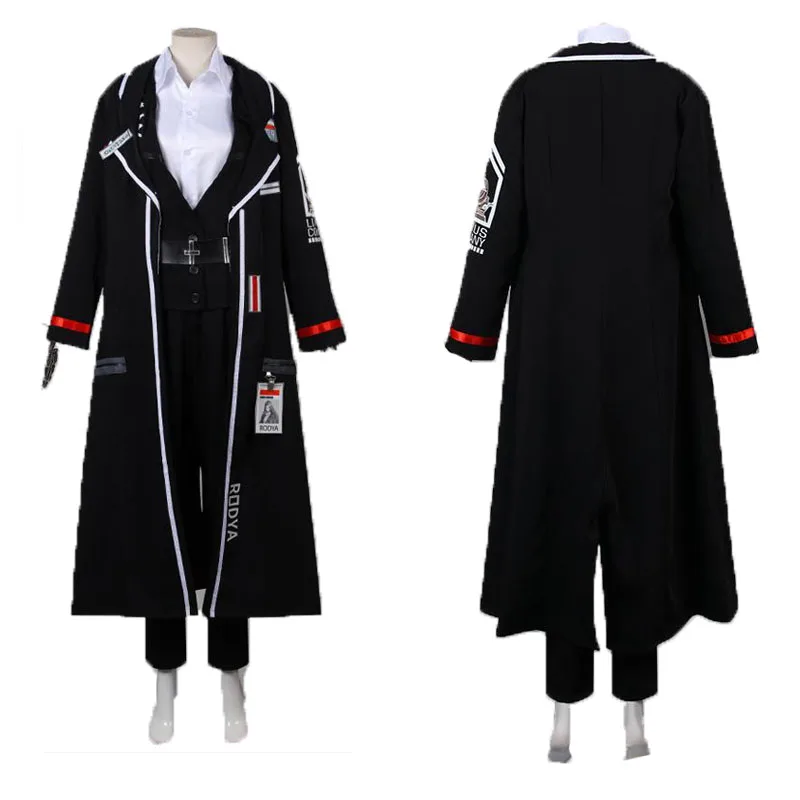 

Игровая компания Limbus Косплей костюмы Rodya Rodion № униформа одежда черная куртка Хэллоуин карнавальные костюмы аниме