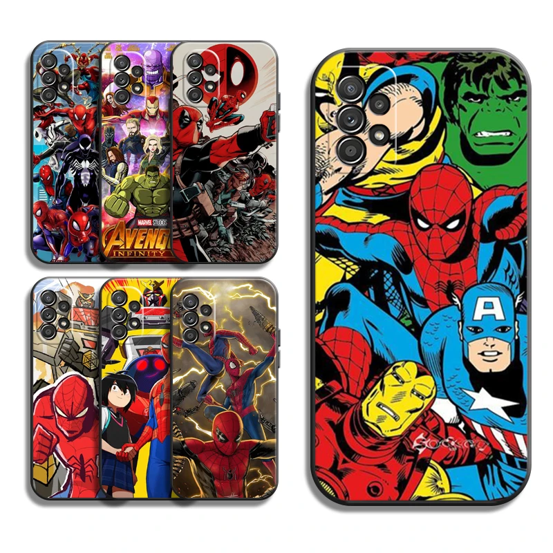 

Marvel Avengers Phone Cases For Samsung Galaxy S20 FE S20 Lite S8 Plus S9 Plus S10 S10E S10 Lite M11 M12 Cases Carcasa Coque