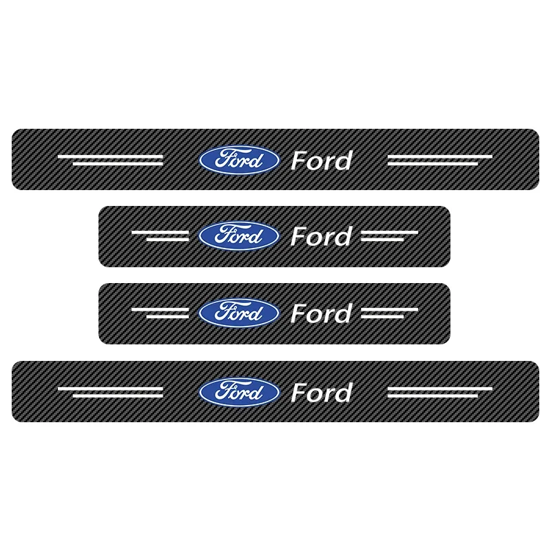 

Защитная наклейка на порог автомобиля из углеродного волокна для Ford Escape Kuga Mondeo Ecosport Fiesta Focus 2 3 MK1 MK2 Fusion Ranger