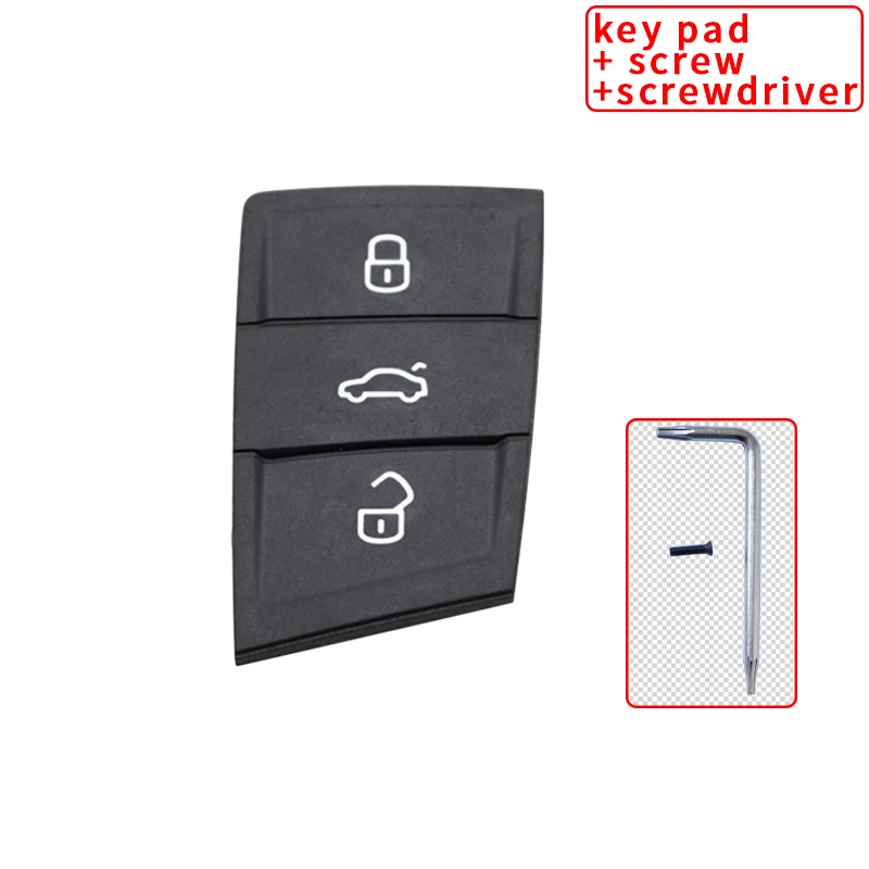 Xinyuexin Shiny Metal Part Key Pad for Vw Gollf 7 MK7 for Skoda Octavia A7 for Seat Remote Keyless Auto Metal Part for Golf Mk7 images - 6
