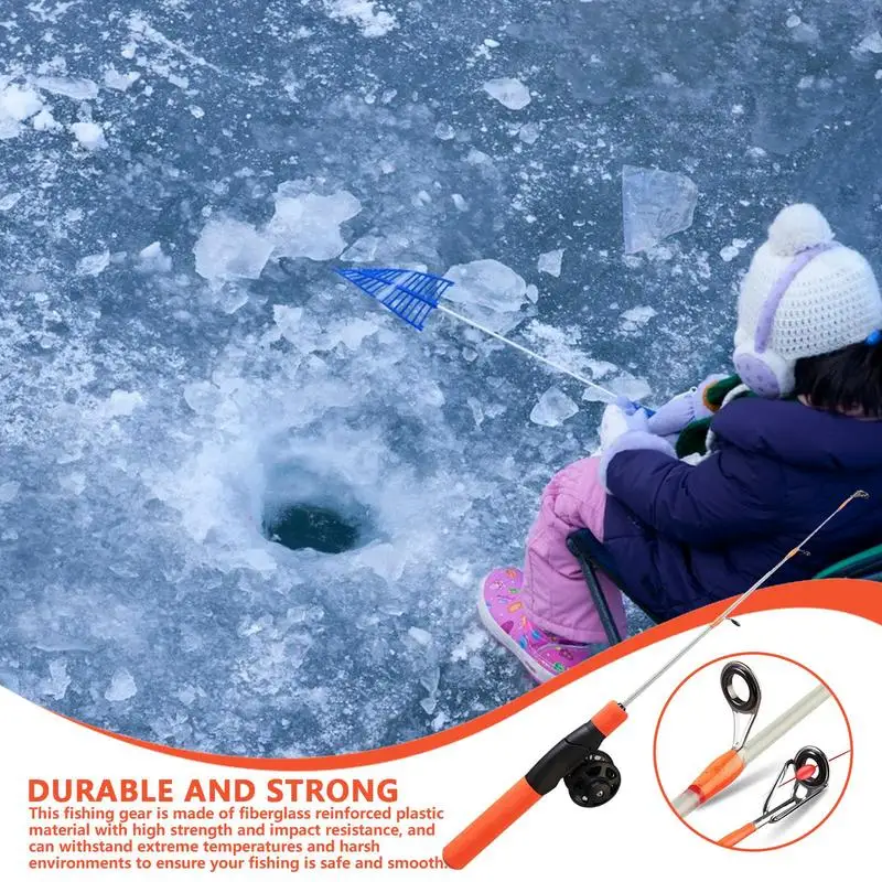 Комбинированная удочка для зимней удочки 20 8 дюйма ледяная с твердым