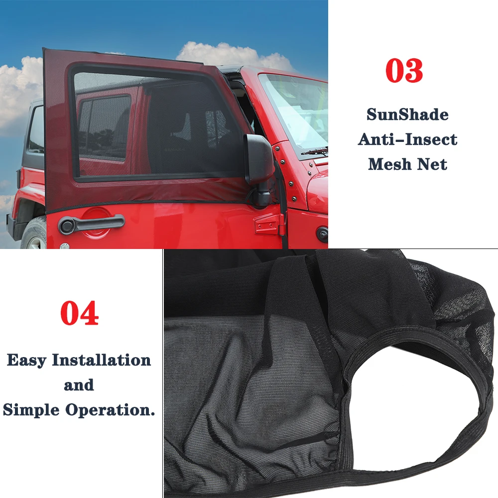 Солнцезащитный Козырек Из Нейлоновой Сетки Для Jeep Wrangler TJ JK JL Gladiator JT BJ40 Dodge Nitro Charge