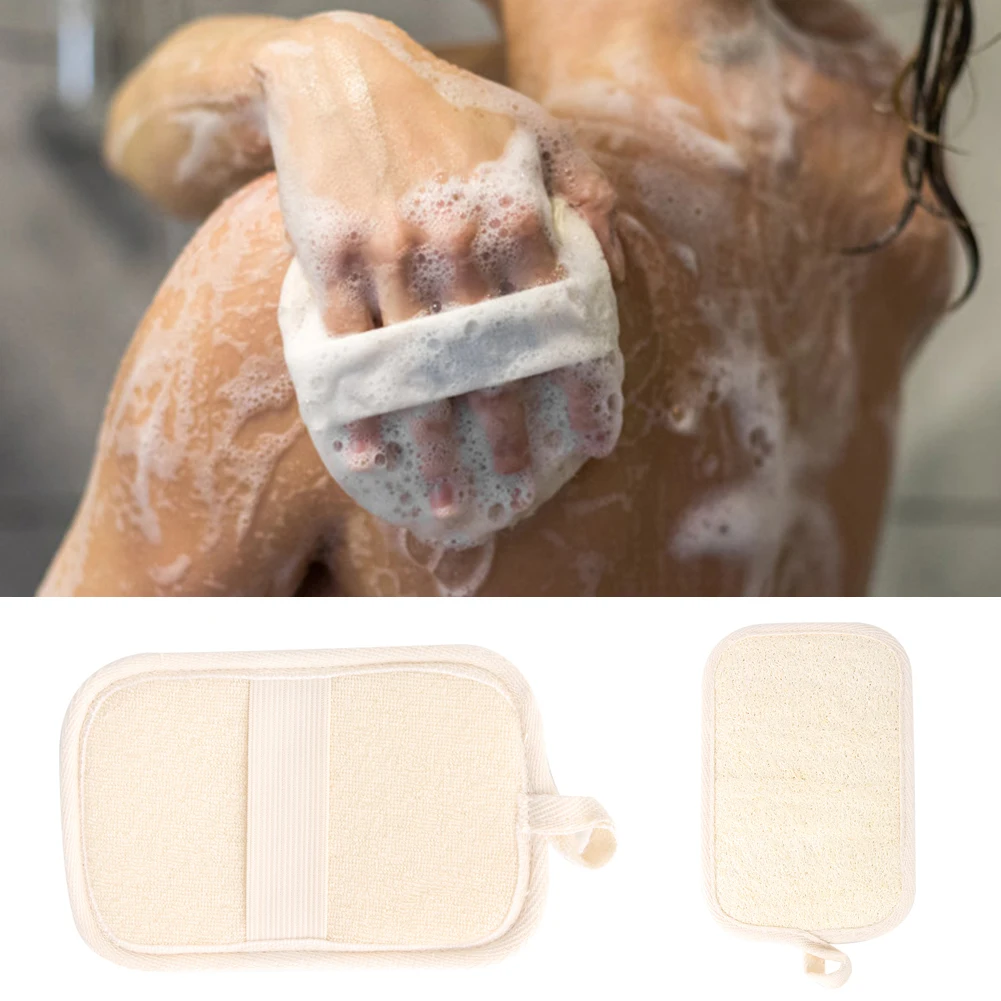 

Natural Loofah Soft Sponge Bath Ball Bathtub Exfoliating Bath Gloves Towel Skin Clean Facial Cleaning Brush Exfoliating Gloves