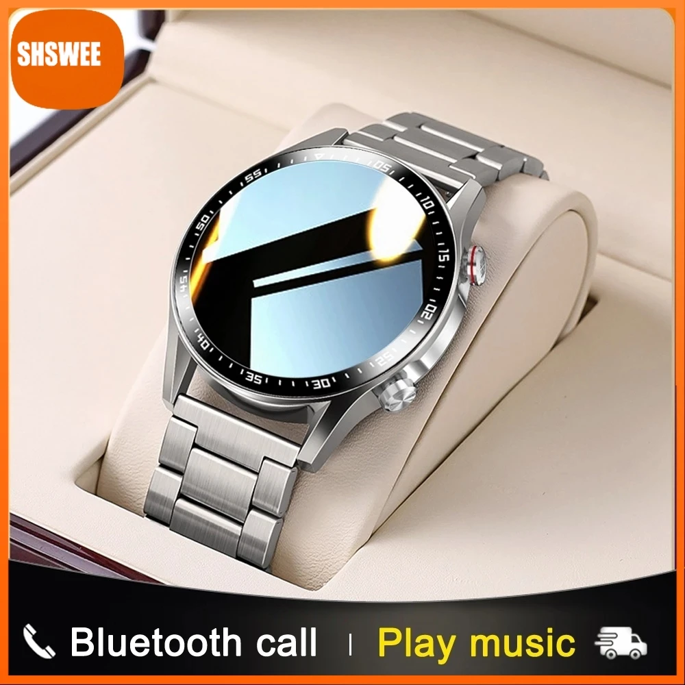 

Smart Watch Men Bluetooth Call Custom Dial Full Touch Screen Waterproof Smartwatch For Android IOS Sports Fitness Tracker