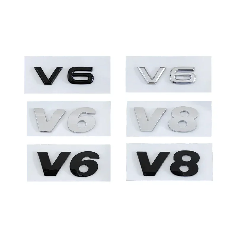 Фото ABS 3D наклейка на багажник задний значок эмблема V6 V8 наклейка для Volkswagen VW Golf Passat Jetta Touareg Bora Scirocco Sharan Lavida №1