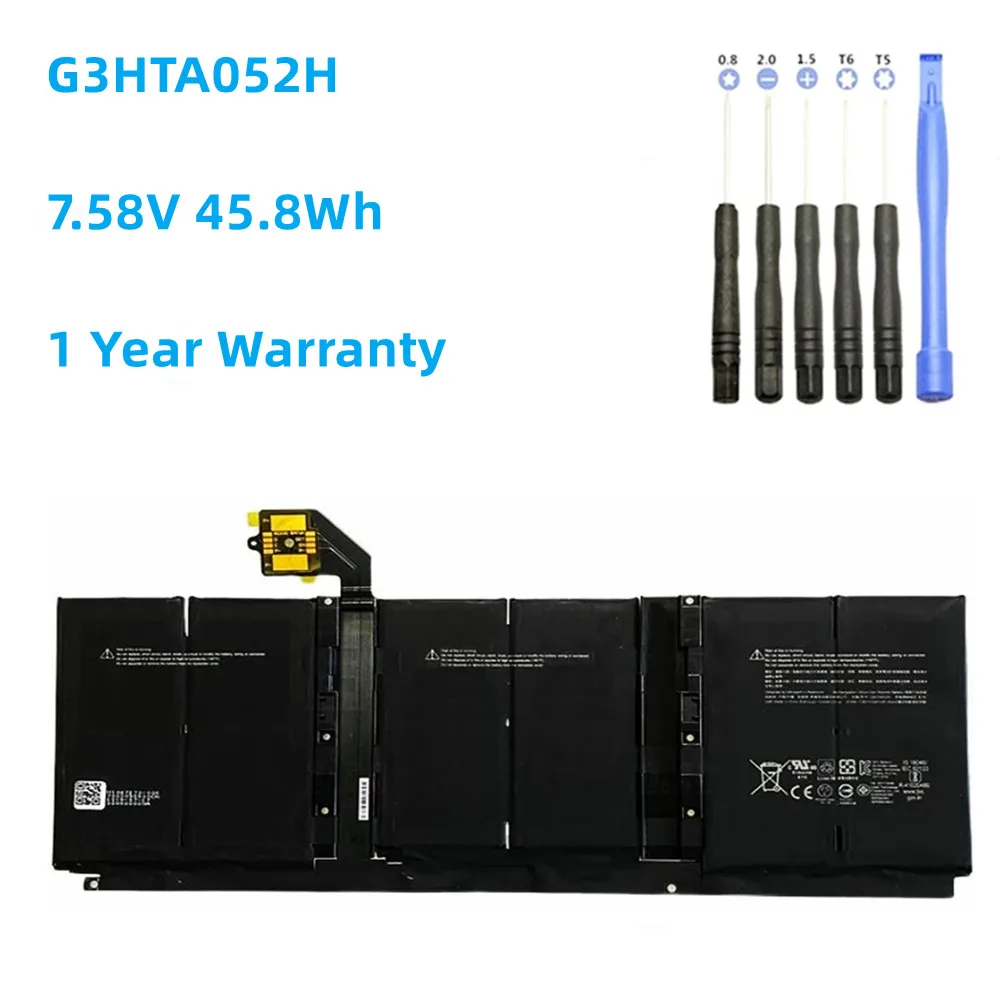 Laptop Bateria para Microsoft Surface Laptop 45.8wh 13.5 1867 1868 7.58v 6041mah G3hta052h Dynt02