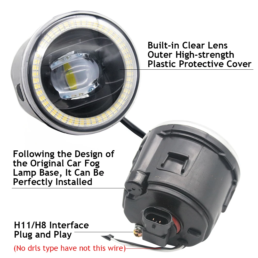 Фонари Противотуманные с разрезанными линзами для Nissan Almera CIS-spec Sylphy G11 G15 2012-2018