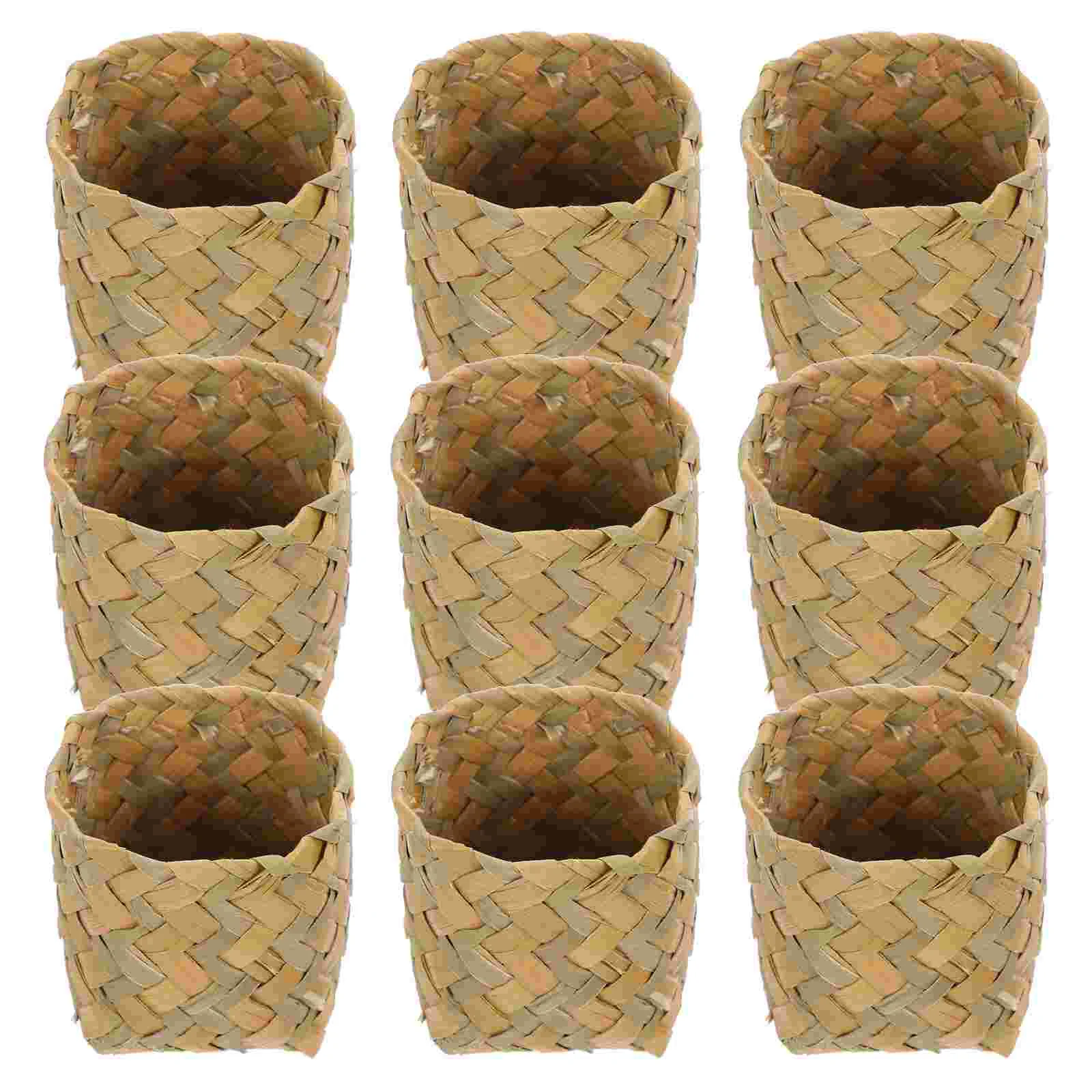 

Basket Mini Box Candy Baskets Wedding Woven Storage Boxes Case Gift Flower Rattan Holder Seagrass Party Wicker Chocolate