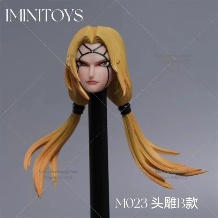 Фото Игрушки iminitoys M023, масштаб 1/6, женская солдатская форма, комплект одежды в стиле японского аниме, ниндзя, с двумя хвостиками, скульптура головы для 12-дюймовой фигурки-куклы №3