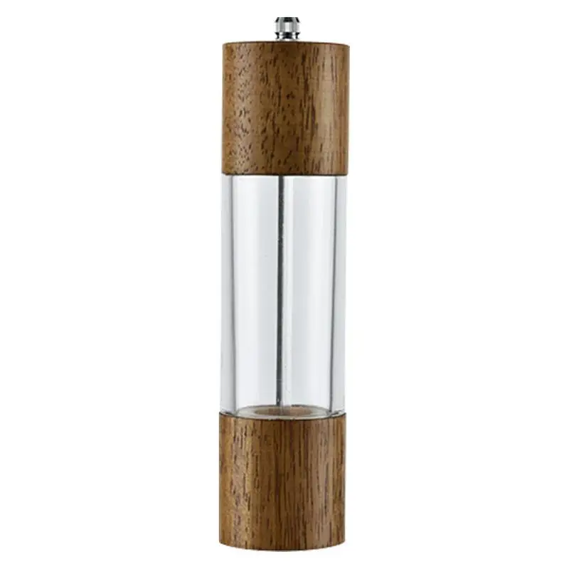 

Manual Pepper Grinder Wood Salt And Pepper Mills Wooden Shakers Adjustable Ceramic Core Grinder For Coarse To Fine Grinding